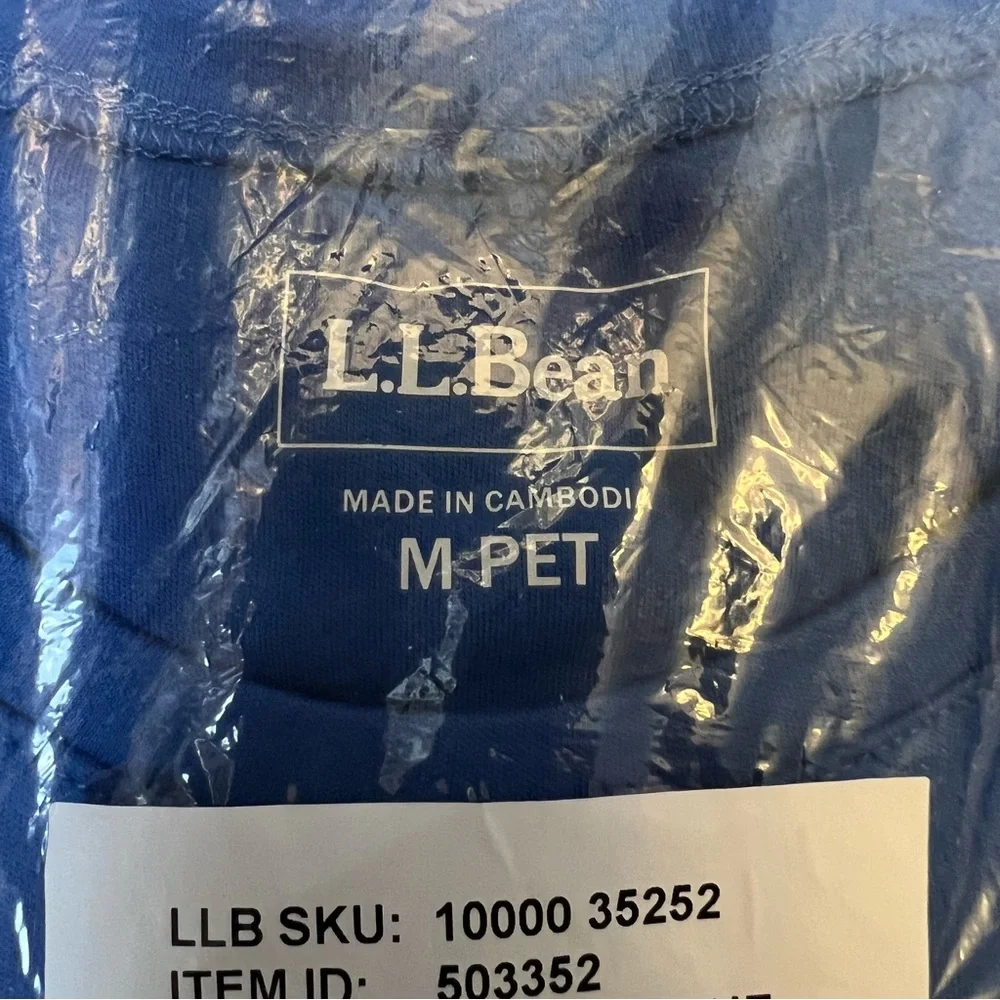 L.L.Bean Women's Medium Petite Bright Blue Long Sleeve Crew Neck Cotton Tee NWT - Picture 5 of 6